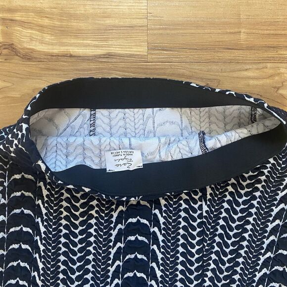 ZARA S Trafaluc Jacquard Skater Texture Pull On Geo Mini Skirt Black Stretch Y2K - Picture 10 of 10